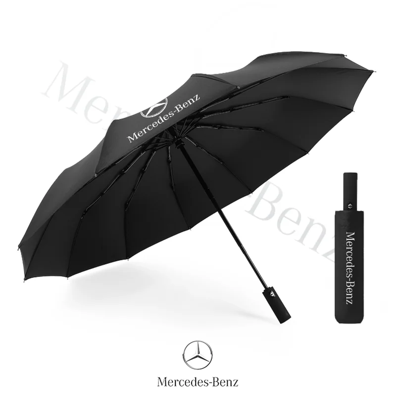 Fully Automatic Folding Umbrella Windproof Rainproof And UV-Proof for Mercedes Benz B/C/E/S Class AMG C200L GLE CLA W211 W203