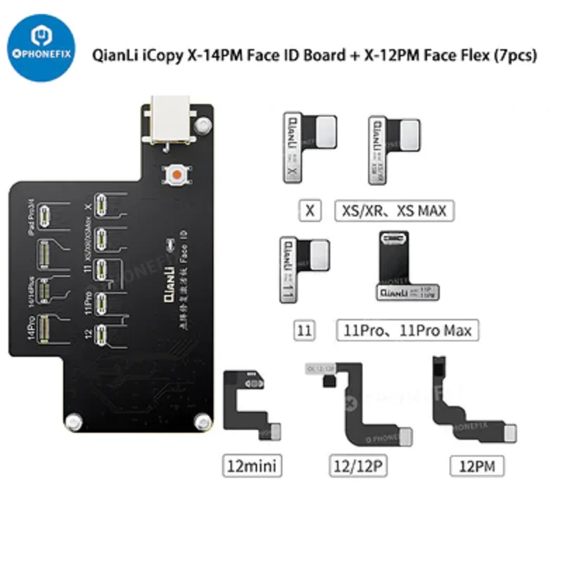 Qianli iCopy Plus New Face ID Test Board Flex Cable for iPhone X-14PM Dot Matrix Data Read Write Recovery Face ID No Soldering