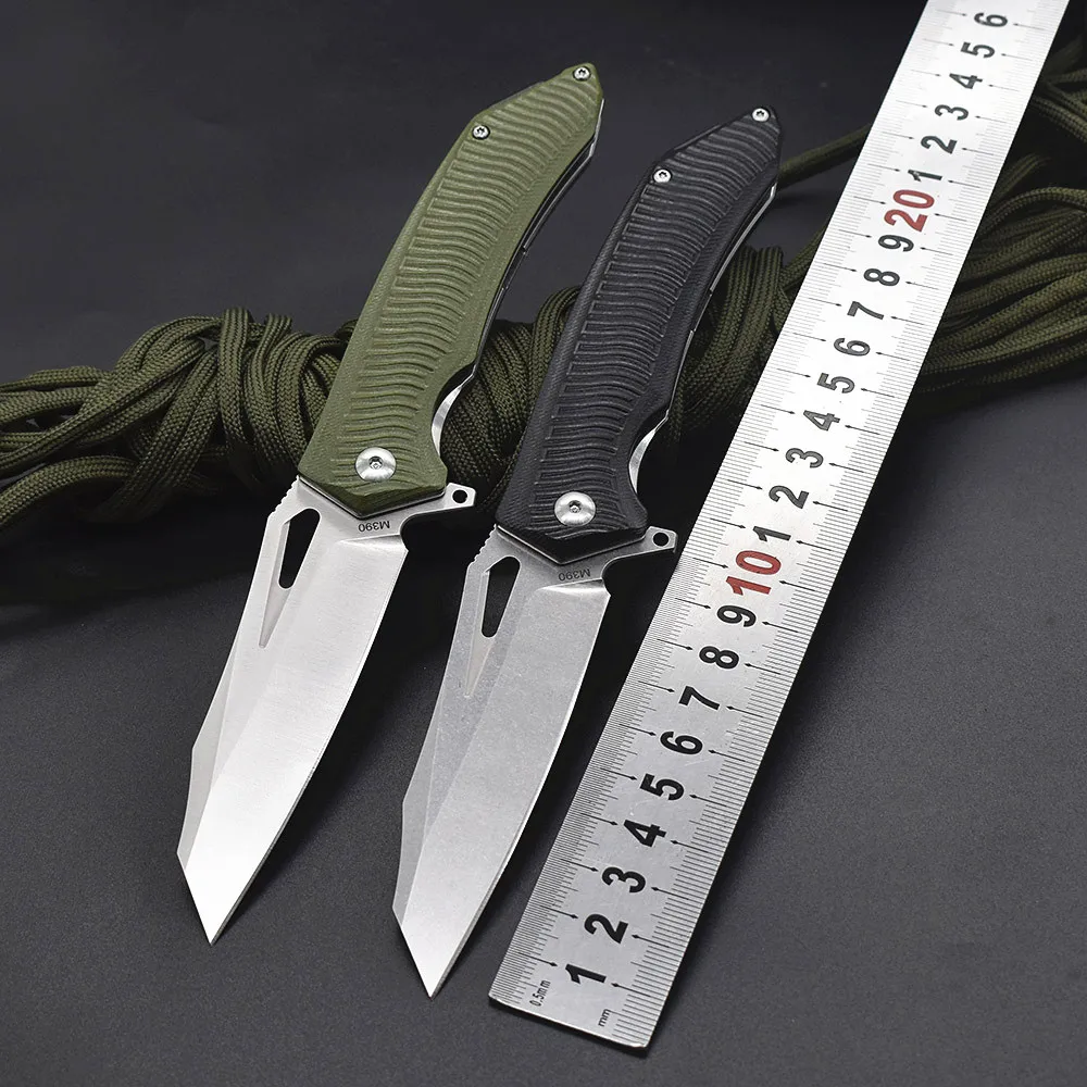 

KESIWO HL02 M390 Blade G10 Handle Flipper Ball Bearing EDC Pocket Utility Camping Outdoor Kitchen Survival Hunting Folding Knife