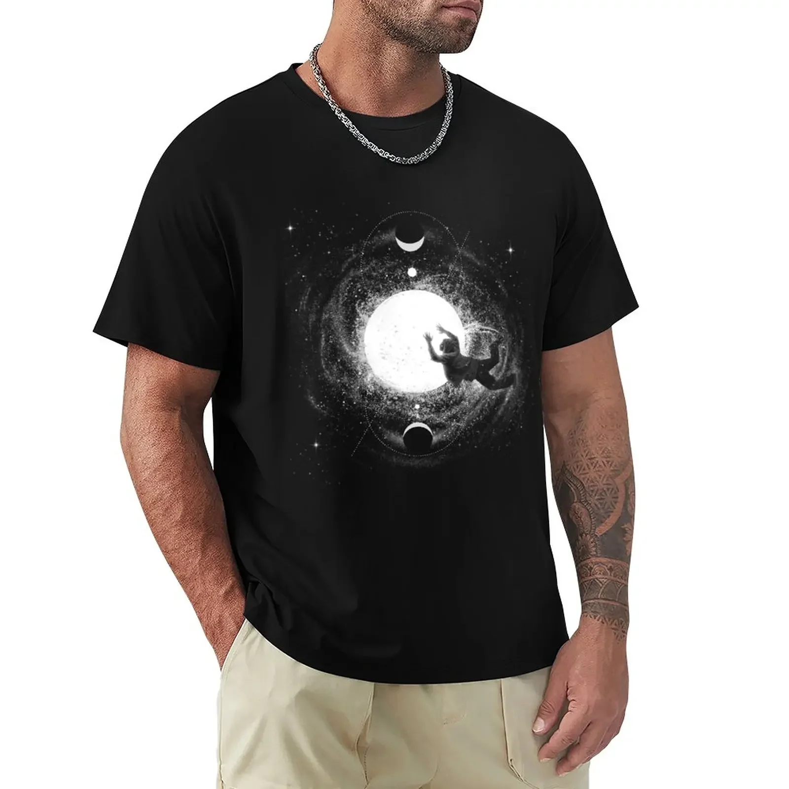 Space Travel Mission To The Moon T-Shirt Vintage Sports Fans T-Shirt Da Uomo In Cotone