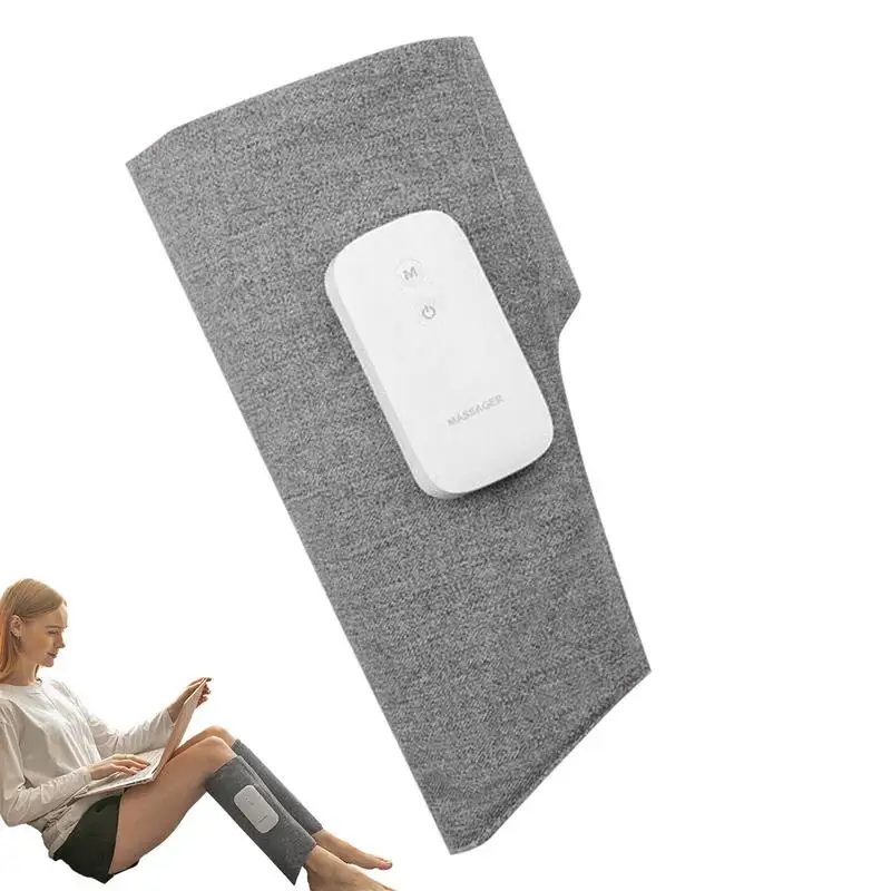 

Массажер для ног с подогревом, компрессионный USB-Массажер Для лодыжек с подогревом и подогревом воздуха, домашний беспроводной массажер для икр для пожилых женщин