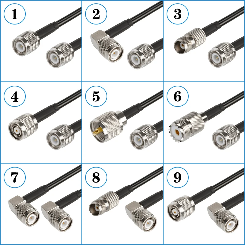 TNC -UHF   Ŀ  ̺, Ǳ  ̺, UHF-TNC-UHF  ̺ , RG58, 0.3m-30m