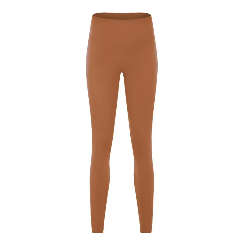 High waist hip lift no embarrassing line yoga pants women's elastic fitness exercise nine points yoga pants