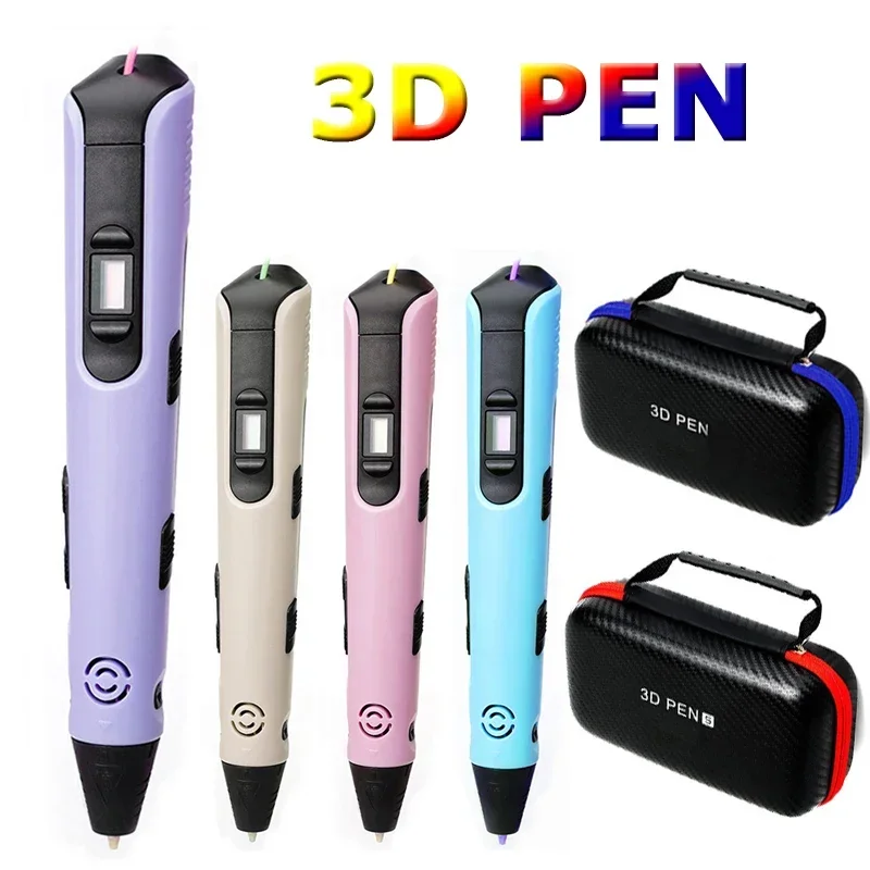 어린이 3D 프린팅 펜 DIY 페인팅 장난감 업그레이드된 LCD 화면 창의적인 수제 장난감 틈새 시장 선물