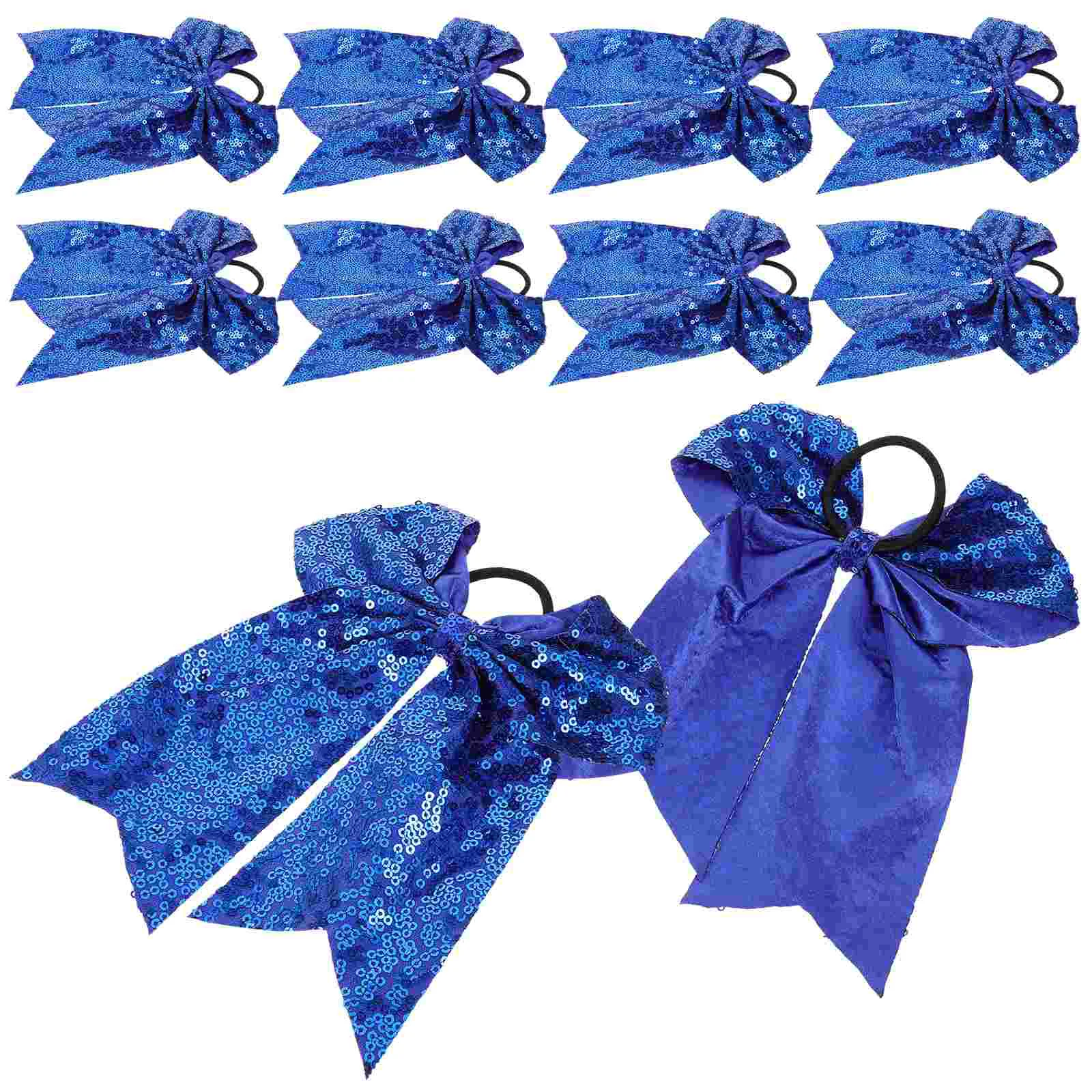 

10 Pcs Hair Scrunchies Cheerleader Bows for Girls Accessories Cheerleaders Cloth Cheerleading