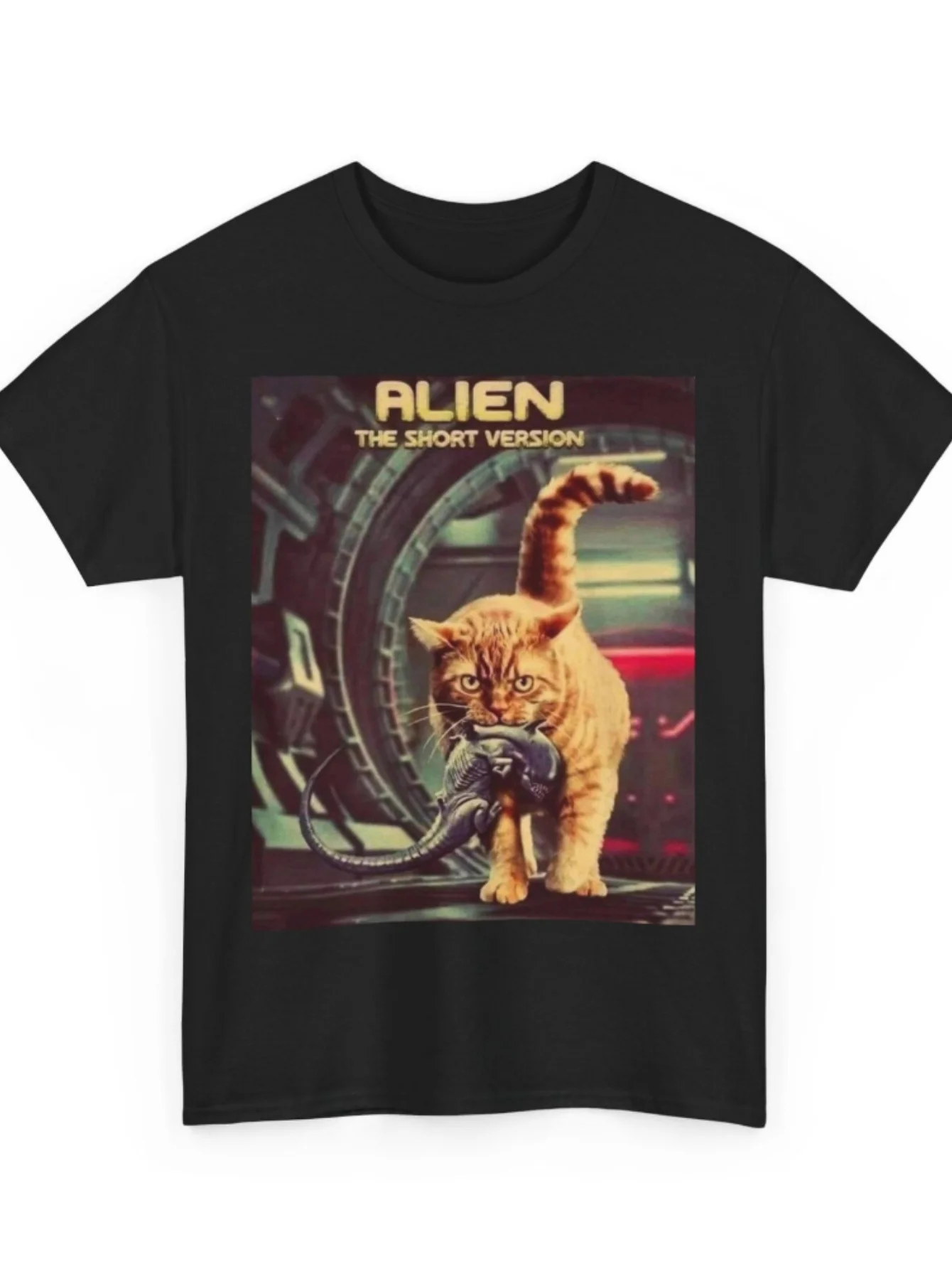 Alien Cat The Short Version Graphic Tee Front View
