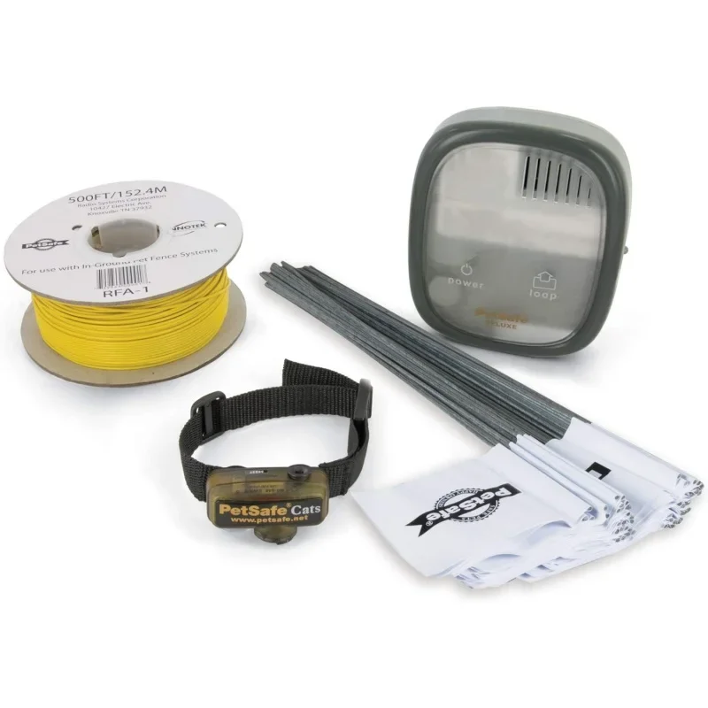 

In-Ground Cat Fence - Waterproof - Tone and Static Correction - Stretch-Section for Safety - for Cats Over 6 lb. - from The Pare
