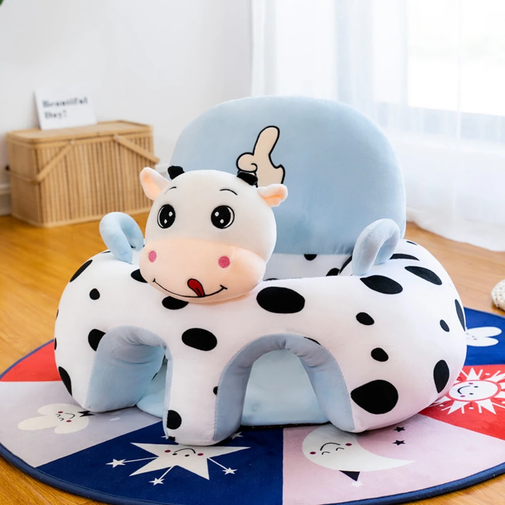 Sedia di Supporto per Bambini A36T, Morbida Sedia in Peluche a Forma di Animale Cartoon, Seduta per Imparare a Stare Seduti - immagine 4