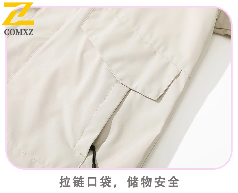 EiAO Windbreaker Couple's  Workwear  Waterproof Hooded Jackets  for Hiking Camping Fishing Trendy Oversize  Outdoor  Coat  2025