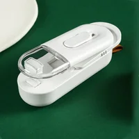1pc Plastic Bag Sealer - Mini Sealing Machine with Cutter for Snacks and Food Preservation 2