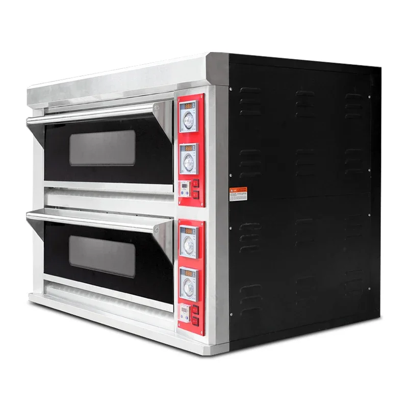 Digital Display Temperature Controller Commercial Bakery Deck Oven / Electric Pizza Oven For Sale