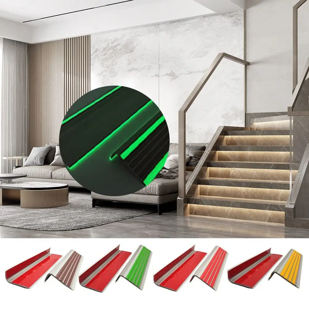 NEW PVC Staircases Anti Slip Strips Reflective Self Adhesive Stair Treads Waterproof 100cm Steps Safety Tape Kindergarten
