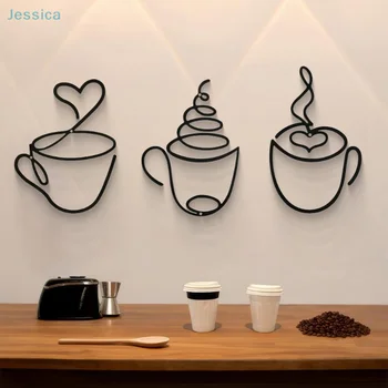 Black Coffee Cup Wall Art 1