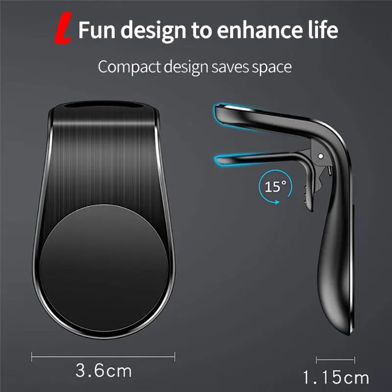 Magnetic Car Phone Holder Stand Air Vent Magnet Car Mount GPS Smartphone Mobile Support