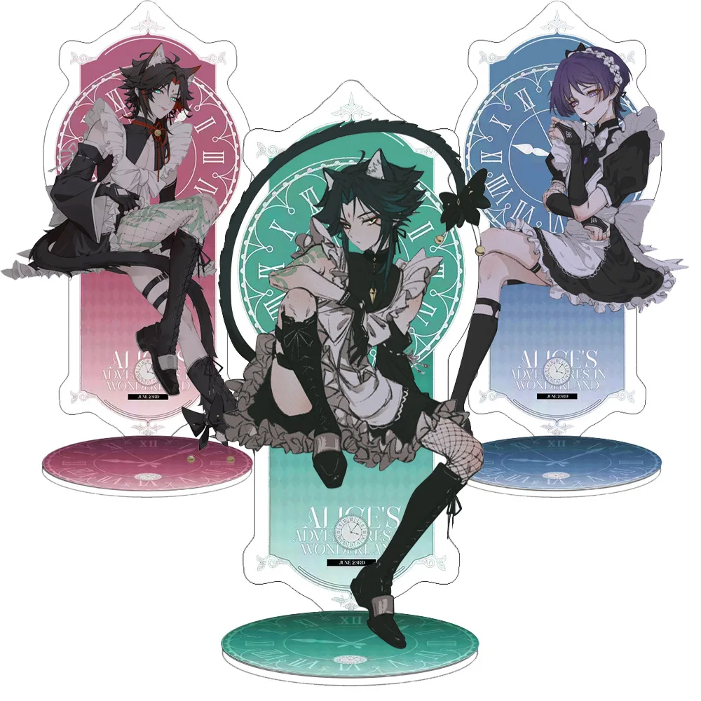 Игровая аниме ударная подставка акриловые фигурки Xiao Venti Ayato tataglia бритва Kaeya Scaramouche разбавленная модель тарелка настольное украшение