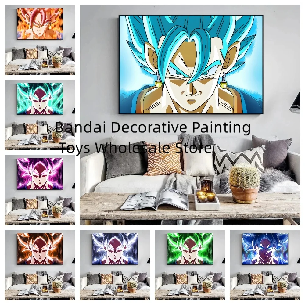 

Anime Cartoon Canvas Painting Dragon Ball Z Goku High Quality Poster Print Mural Pictures Art Living Room Home Decoration Gifts