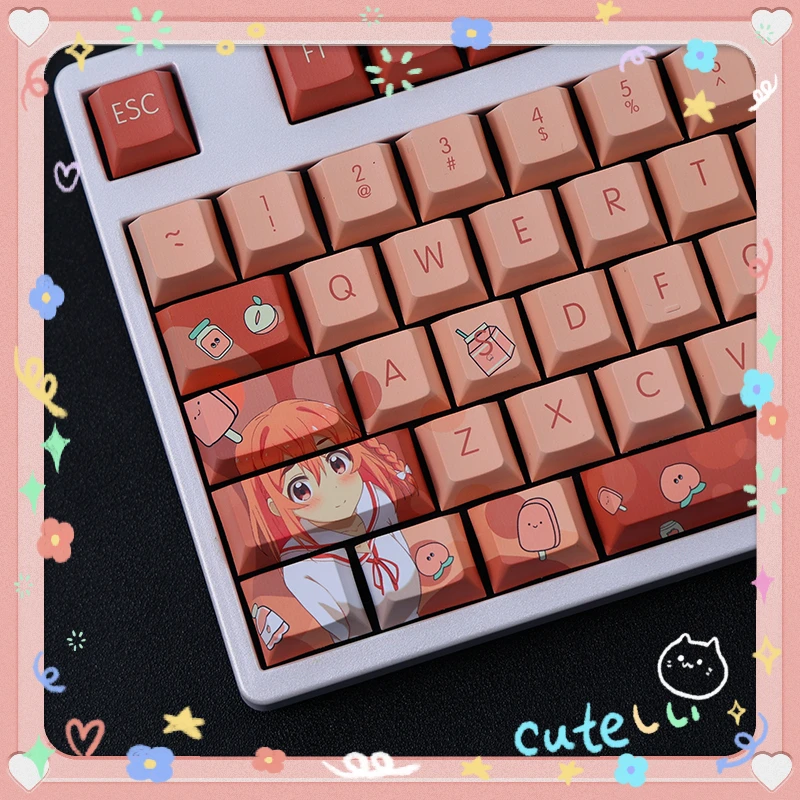 108 клавиш/набор Sakurasawa Sumi японского аниме Custom Design Cute Girl PBT Keycap для механической клавиатуры MX Switches DIY Custom