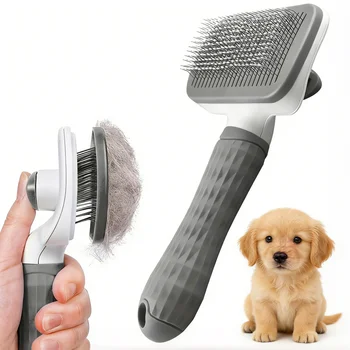 Self-Cleaning Pet Grooming Brush 1