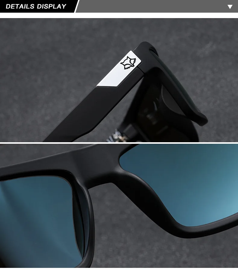 New fox knight brand square sunglasses women men 2023 high quality aesthetic outdoor riding fishing glasses square_voghion.com