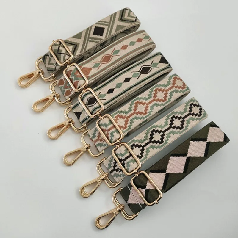 

130cm Ethnic Style Bag Belt Bag Handle Bag Strap For Women Removable Adjustable DIY Shoulder Handbag Accessories Bag Straps