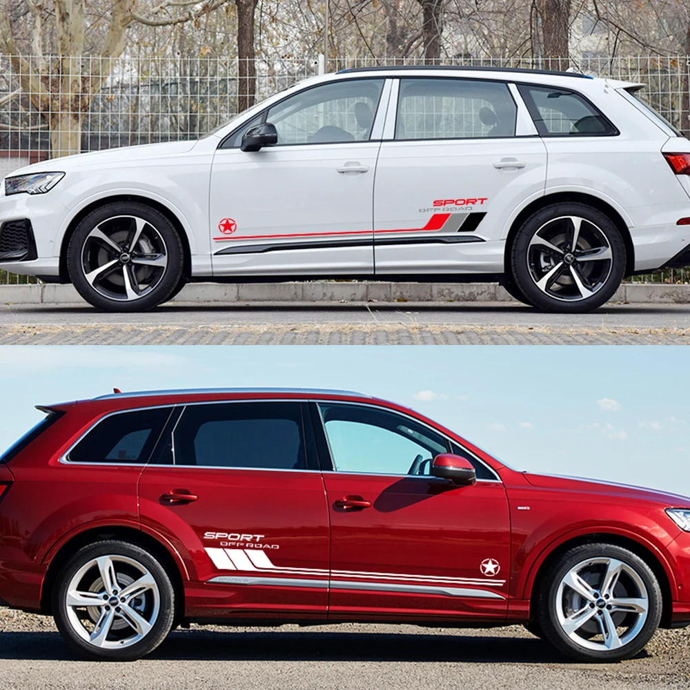 Sporty Off-road Car Side Door Graphics Sticker Decals - Exterior Trim Accessories