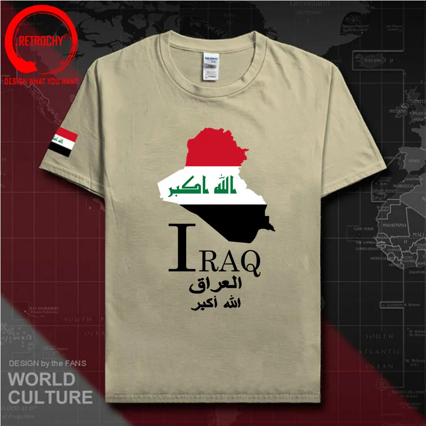 

Republic of Iraq Iraqi IRQ Baghdad mens T Shirt New Top t-shirt Short Sleeve Clothes Sweatshirt National Team Summer Fashion Tee