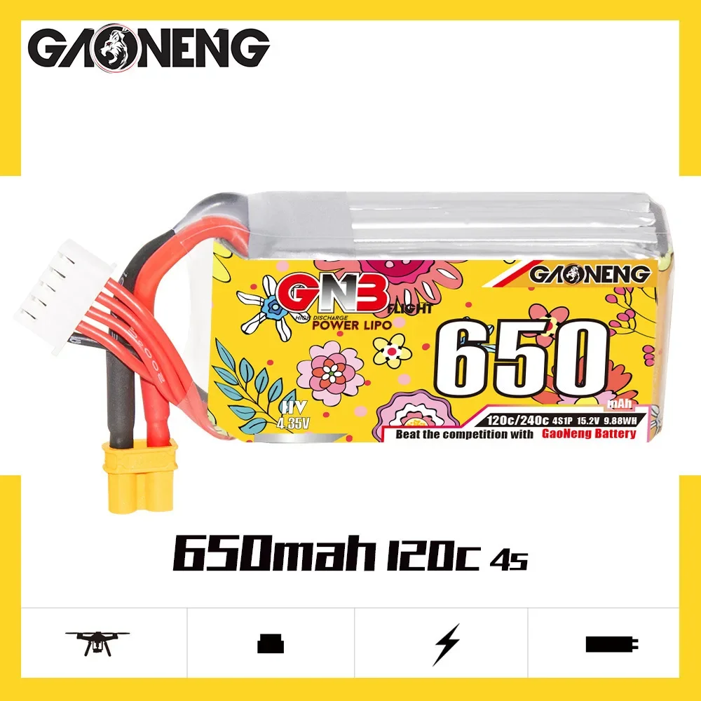 Batterie LiPo 850mAh 120C 2S-6S RC pour Drone FPV