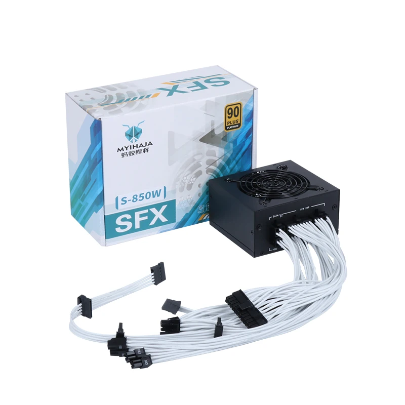 S-500W S-600W S-750W S-850W SFX 전원 공급 장치, MYIHAJA ITX 90 플러스 플래티넘 500W 600W 750W 850W