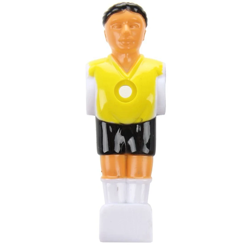 44Pcs Foosball Man Table Guys Man Soccer Player Part Yellow+Royal Blue With Ball