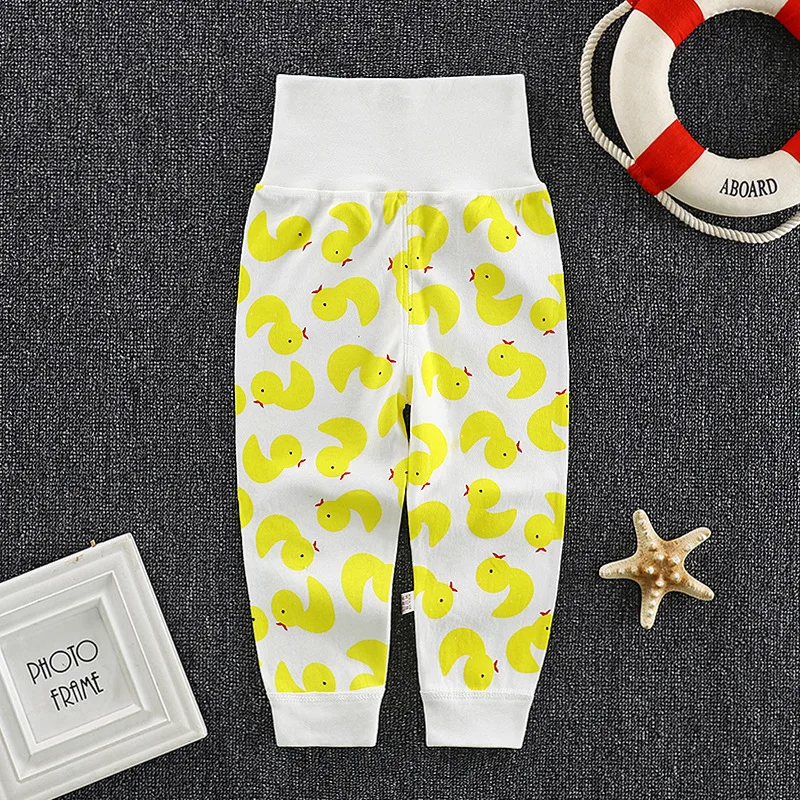 2023 Autumn Spring Newborn Baby Pants Girl Boy High waist Leggings Cotton Clothes Toddler Trousers Clothing Infant Kids PP Pants images - 6