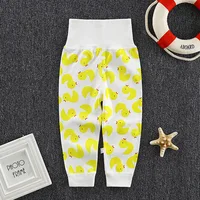 2023 Autumn Spring Newborn Baby Pants Girl Boy High waist Leggings Cotton Clothes Toddler Trousers Clothing Infant Kids PP Pants 6