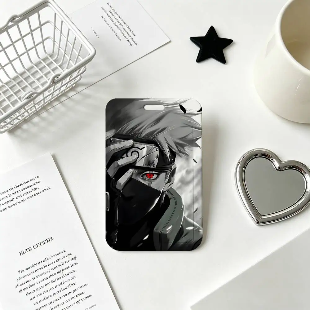 Kakashi Hatake ID Card Holder with Lanyard - Stylish Neck Strap for Business, School, and Events