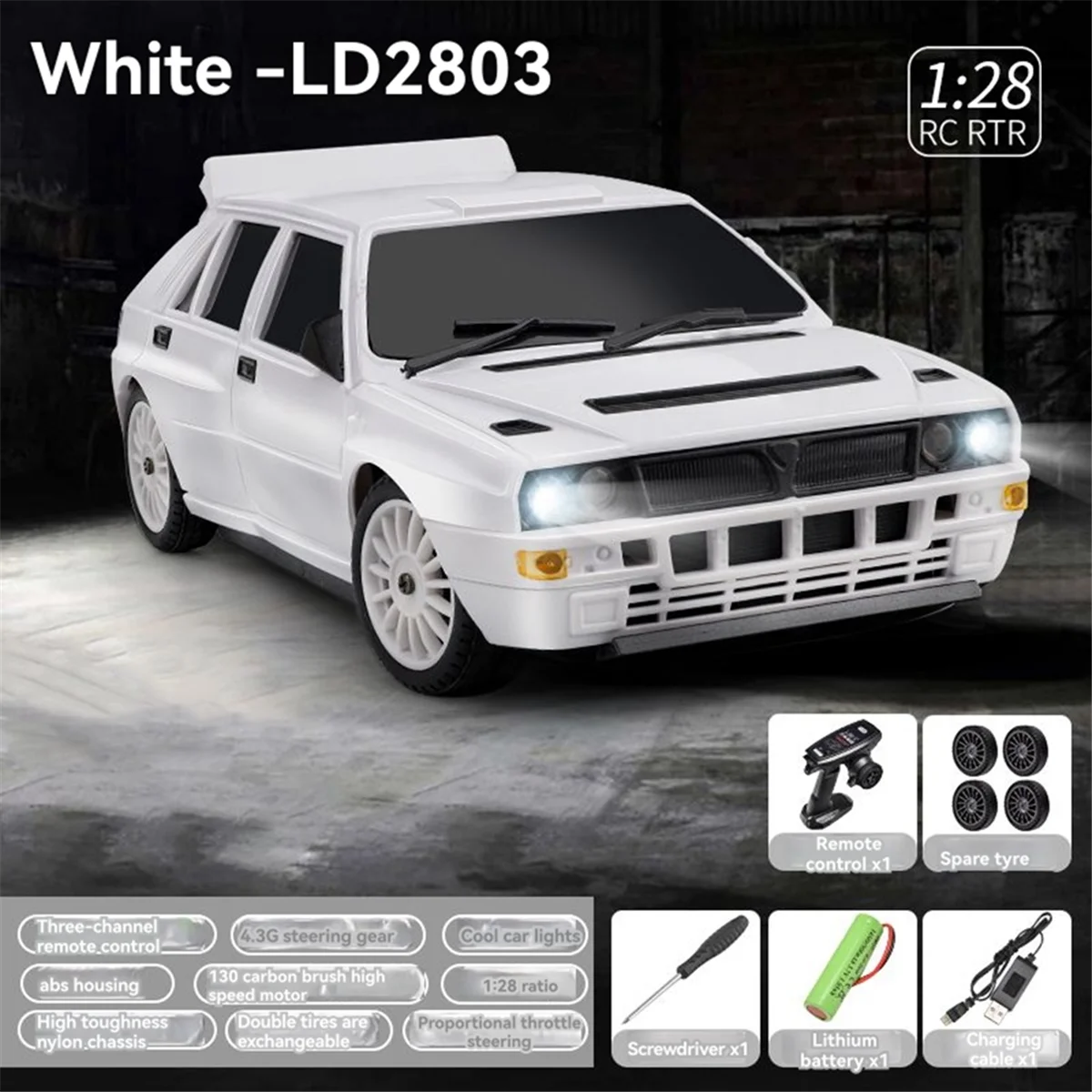 AA25 RC카 LDRC LD2803 1/28 4륜구동 RC 드리프트카 비례식 원격 조종 자동차 전기 미니 RC카 2.4G 장난감