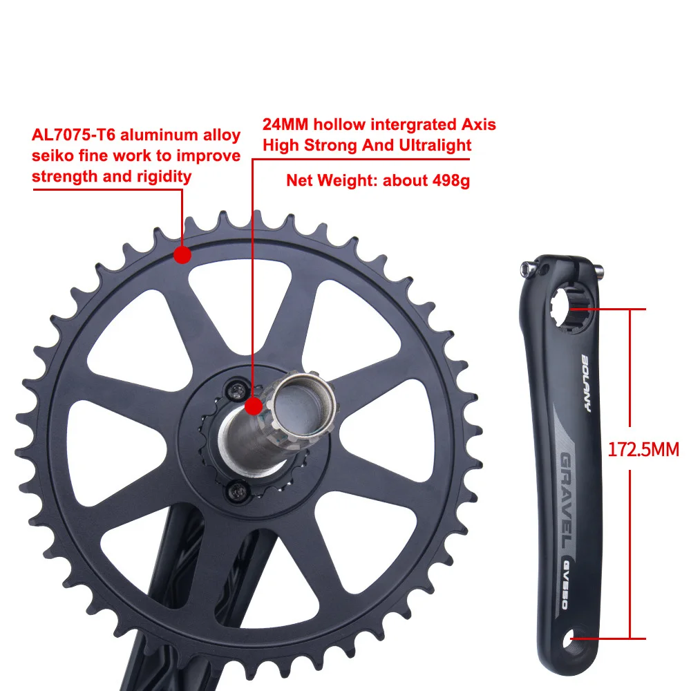   ڰ ũũ Ʈ ü  Ŷ  42T ũũ 172.5mm ߰  ü   24mm 10v 11 v 