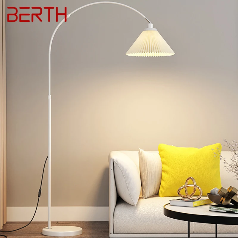 

BERTH Nordic Fishing Floor Lamp ModernFamily Living Room Bedroom Creative LED Decorative Standing Light