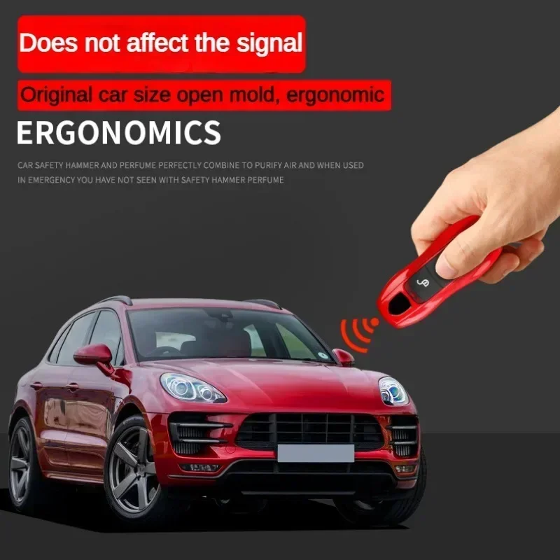 Smart Remote Key Case Fob Covers Set Shell for Porsche Panamera Spyder Carrera Macan Boxster Cayman Cayenne 911 970 981 991