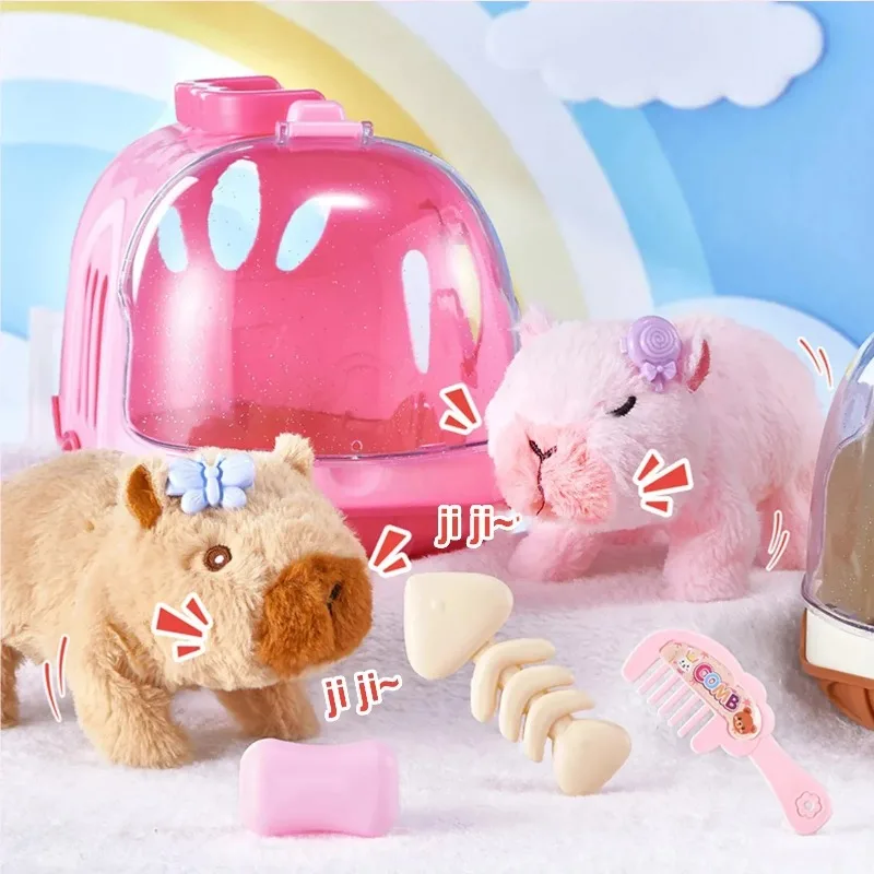 Electric Water Dolphin Walking Doll Toy with Sound Hair Animal Water Dolphin Plush Creative and Fun Children's Fun Thing