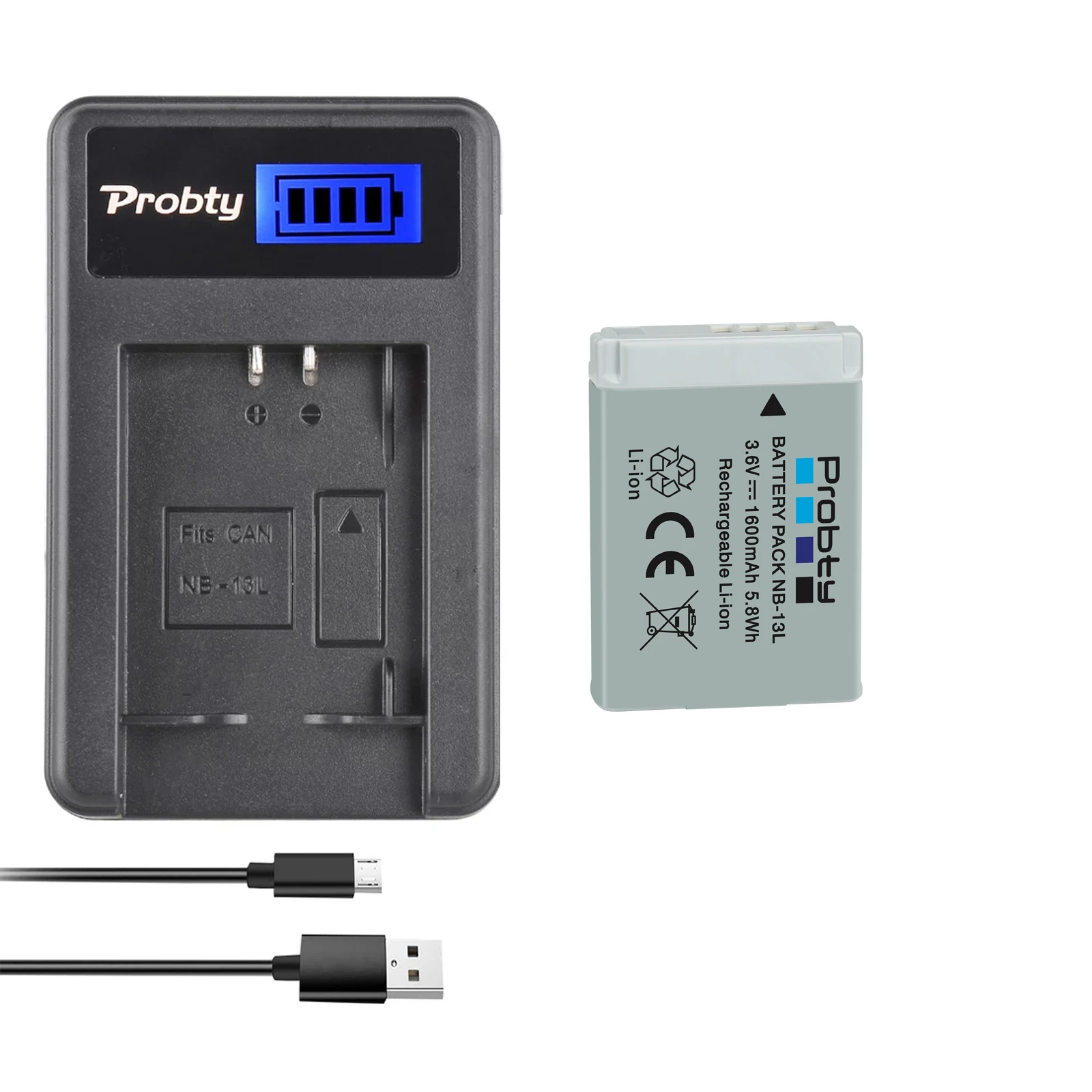 1600Mah Nb-13L Nb13L Nb 13L Batteria + Caricabatterie Usb Lcd Per Batterie Canon G7 X Mark Ii G7X G5 X G5X G9 X G9X Sx620 Sx720 Hs