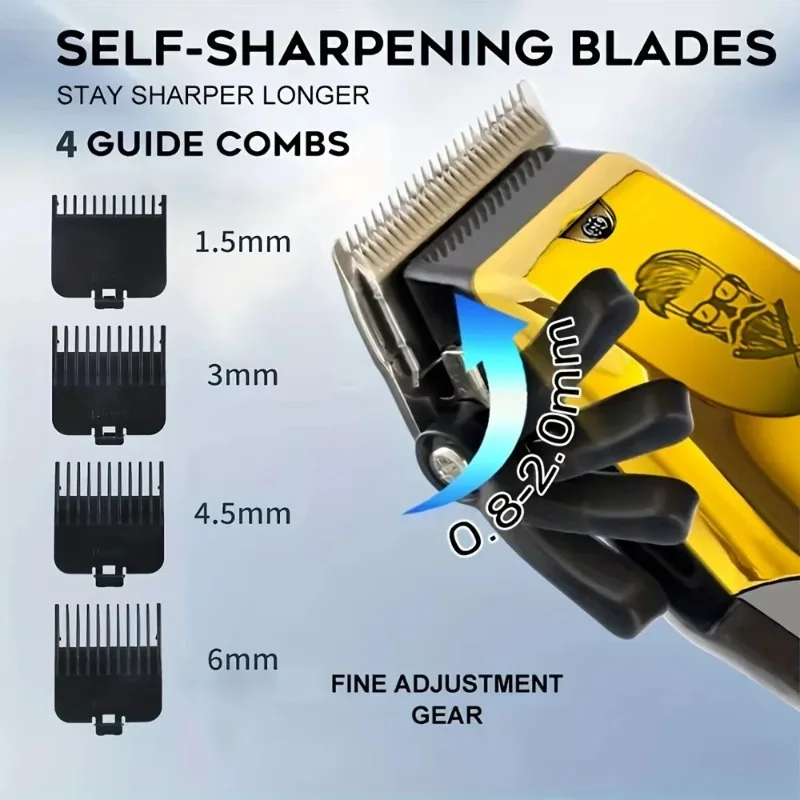 Vintage T9 Machine Electric Professional Hair Clippers Beard Clipper Rechargeable Men's Shaver Hair Trimmer Kit Boyfriend Gift