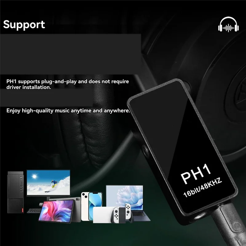 B27B PH1 밸런스드 피버 HIFI 휴대용 오디오 디코더 앰프 테일 무손실 디코딩 헤드폰 앰프 소형