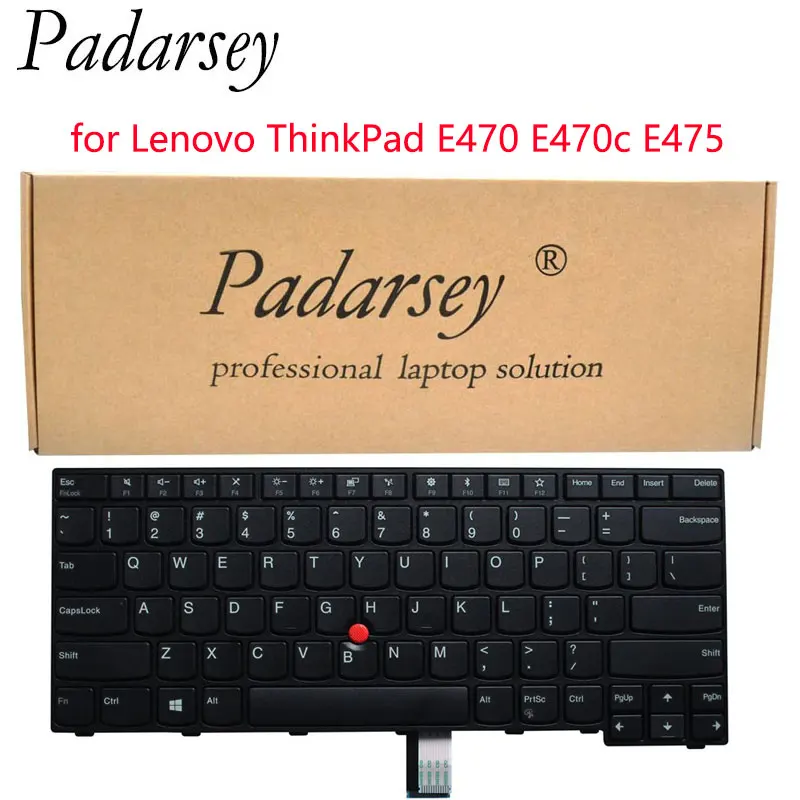 

Сменная клавиатура Padarsey для ноутбука Lenovo ThinkPad E470 E470c E475 с указателем без подсветки
