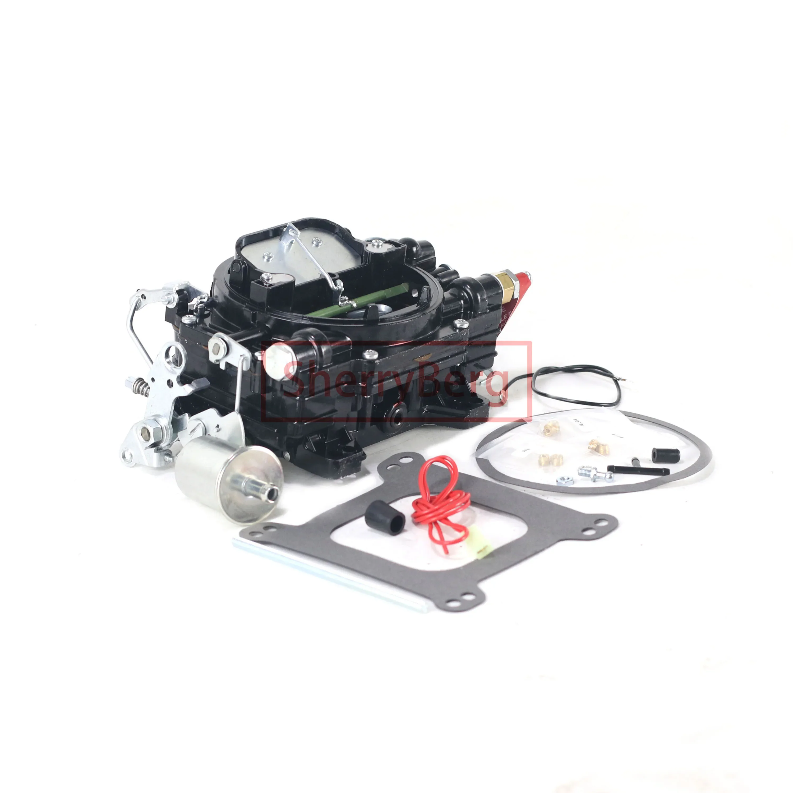 Edelbrock Marine Carburetor 600 CFM 4 배럴 전기 초크 용 SherryBerg Carb Carburador 기화기 교체 1409 600CFM 새로운