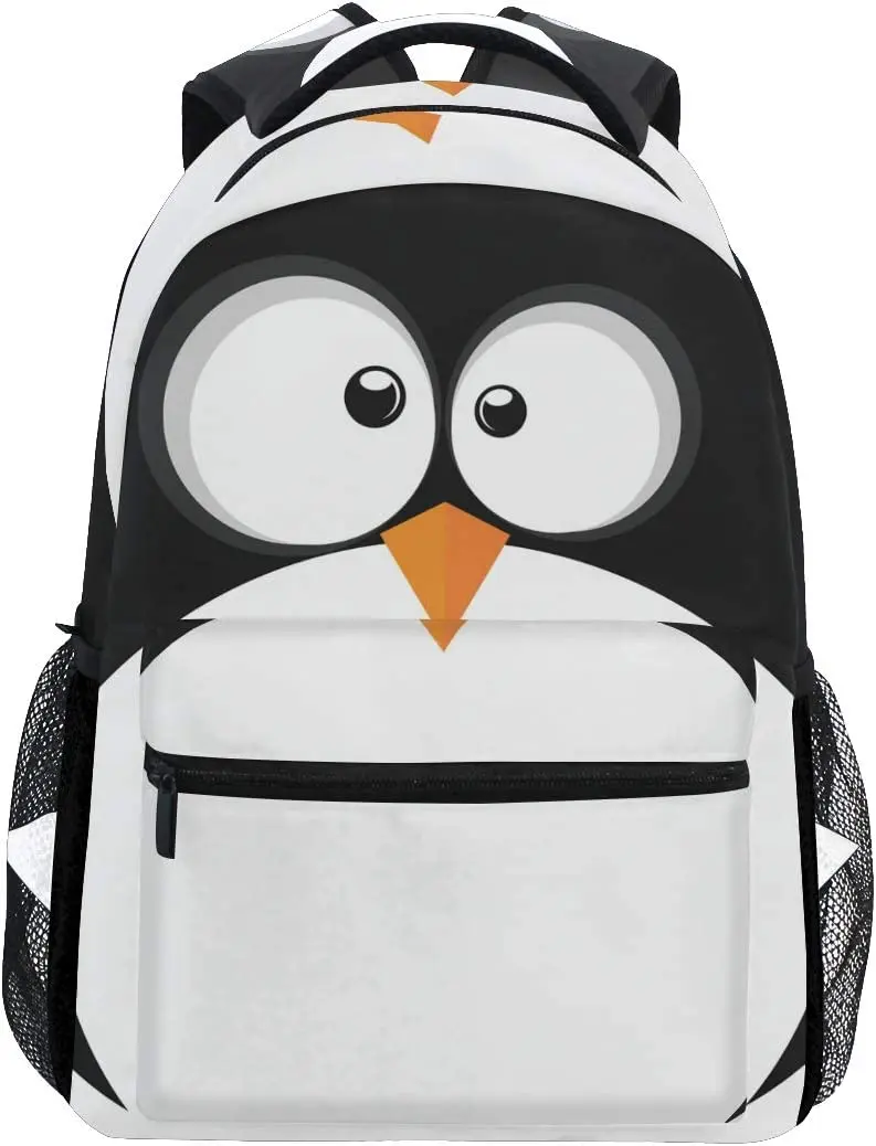 

School Backpack Cute Penguin Bookbag for Boys Girls Teens Casual Travel Bag Computer Laptop Daypack