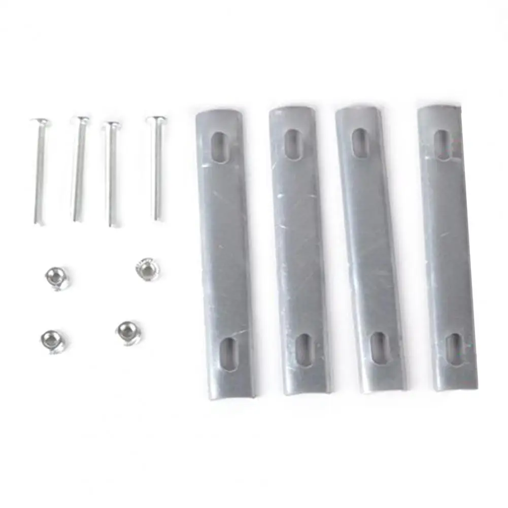 Kit De Fixation Pour Panier De Vélo - Argent, En Fer, Visserie Incluse (1 Kit)