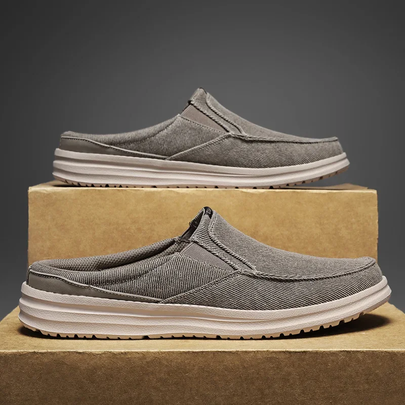 Sommer Männer Halbe Schuhe Leinwand Schuhe Leichte Bequeme Casual Turnschuhe Große Größe 47 48 zapatos hombre – Detail 8