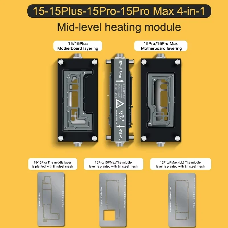 WL 지능형 가열 분리기 iPhone X-16Pro Max 마더 보드 레이어 페이스 ID 수리 용접 스테이션 도구 세트 용 가열 테이블