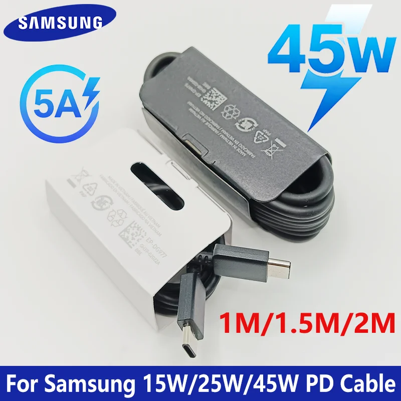 สายชาร์จ Samsung Type-C PD 45W ชาร์จเร็ว สำหรับ Galaxy และ A Series