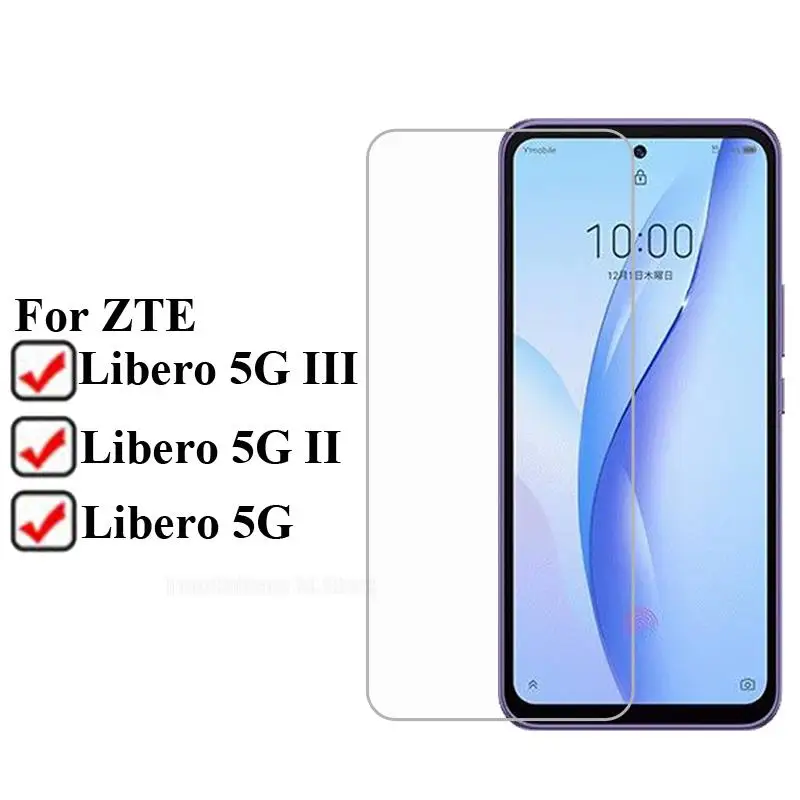 

2-1PCS Tempered Glass For ZTE Libero 5G III Screen Protector Film 9H HD Protective Glass For ZTE Libero 5G II Pelicula De Vidrio