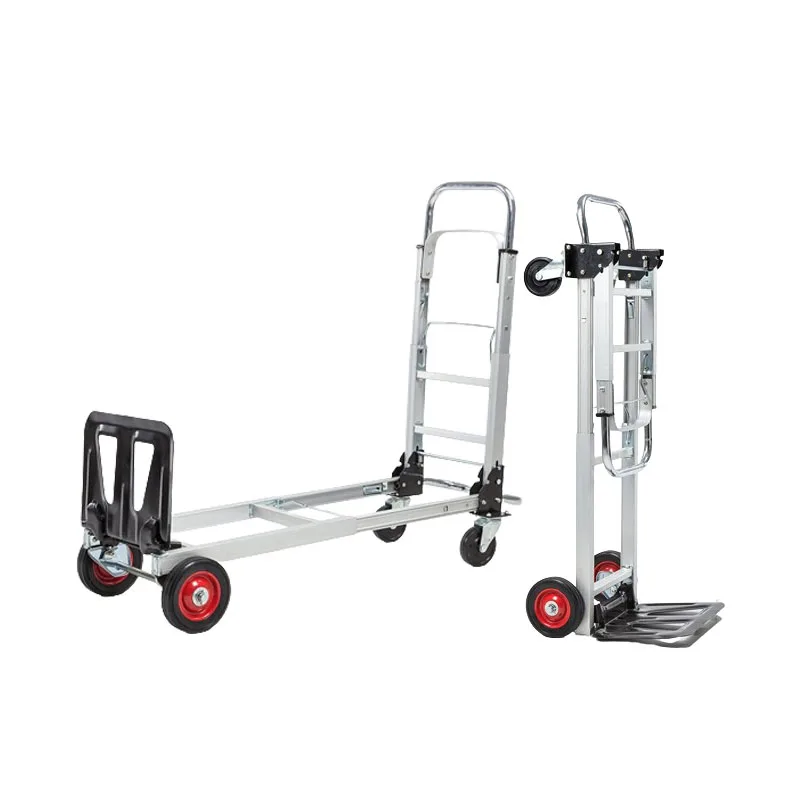 

Multifunctional Wheel Folding Cart Trolley Heavy Duty Hand Truck Foldable Trolley Portable Outdoor Camping Wagon Luggage Cart