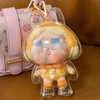 Protective Acrylic Storage Case For Plush Dolls Display Bag for Crybaby No Doll Transparent Portable Cable Organizer Box Storage 3